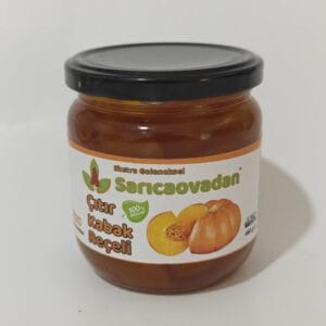 Kabak reçeli güneşte kıvam aldırılmıştır koruyucu katkı içermez. Pancar şekerinden el yapımıdır.