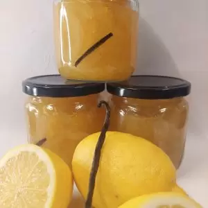 Limon reçeli vanilya çubuklu %100 pancar şekeri koruyucu katkı içermez el yapımı