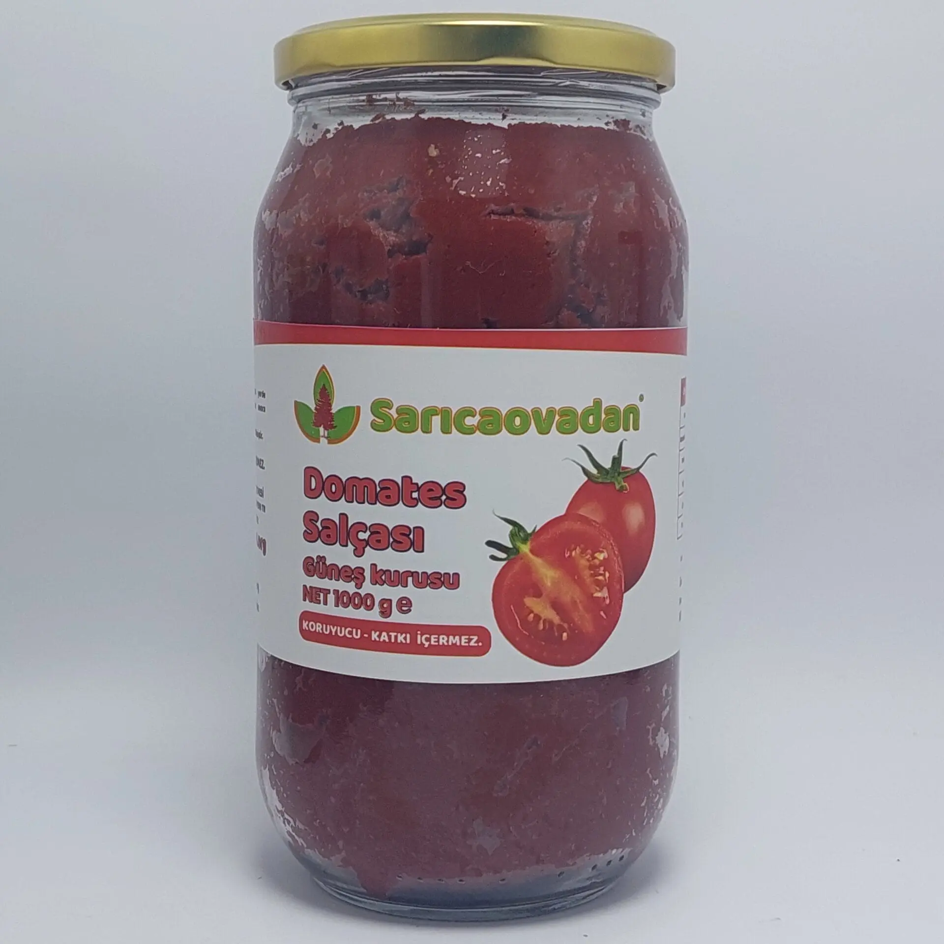 Domates Salçası Güneş Kurusu Cam Kavanoz 1 Kg