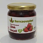 Çilek reçeli koruyucu katkı içermez güneşte kıvam aldırılmıştır %100 pancar şekerinden el yapımıdır.