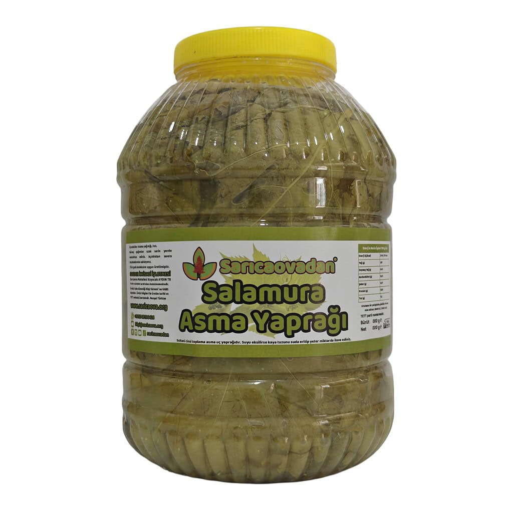 Salamura asma yaprağı 5 lik pet damarsız sapsız asma yaprağı yeni mahsül özel toplama