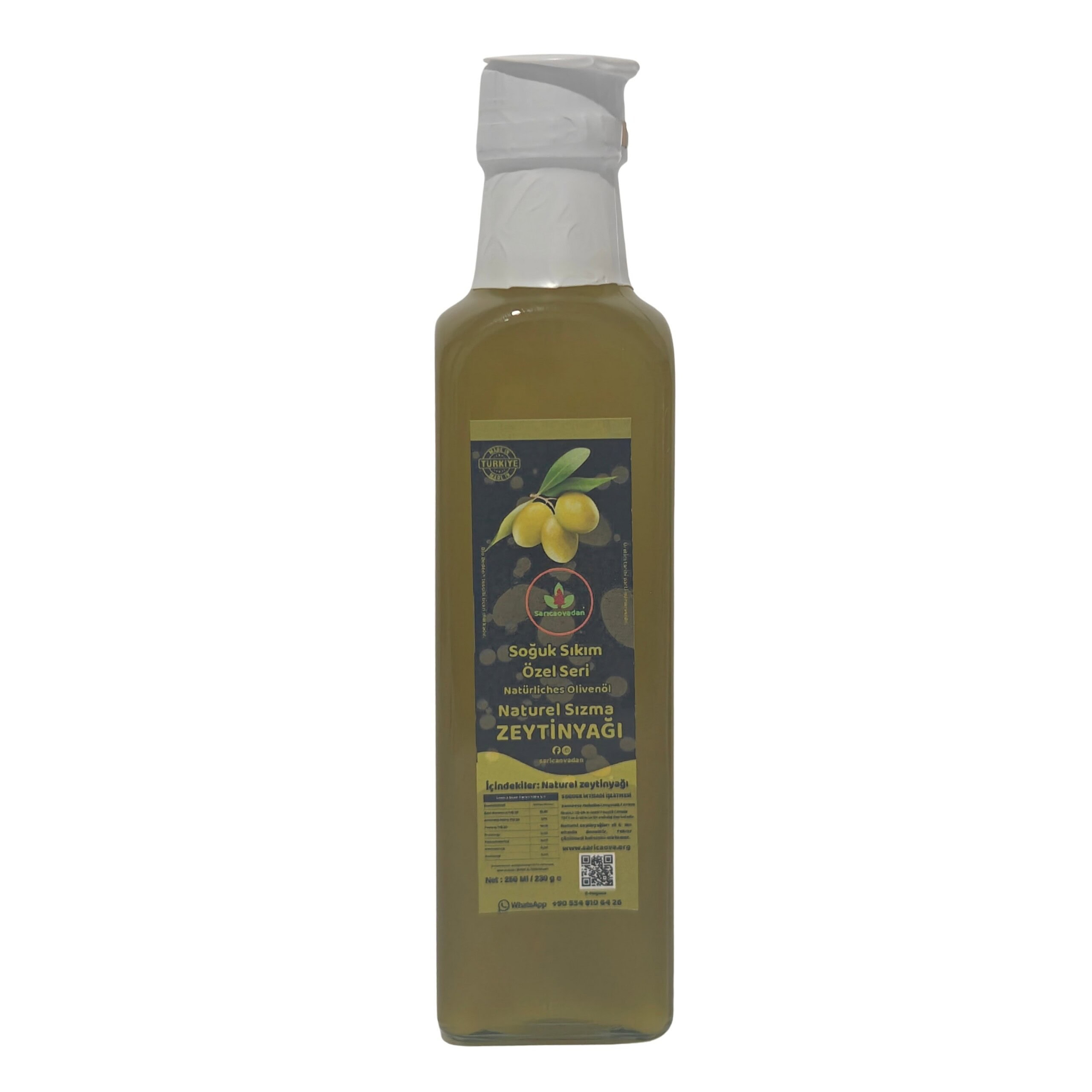 Soğuk Sıkım Zeytinyağı 250 Ml