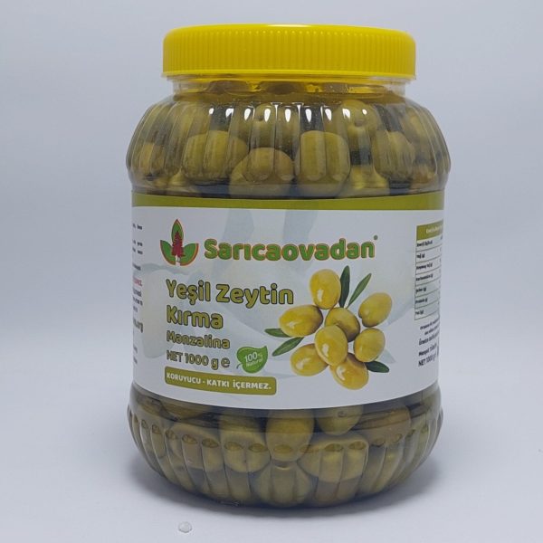 Manzalina Yeşil Zeytin Kırma 1 Kg